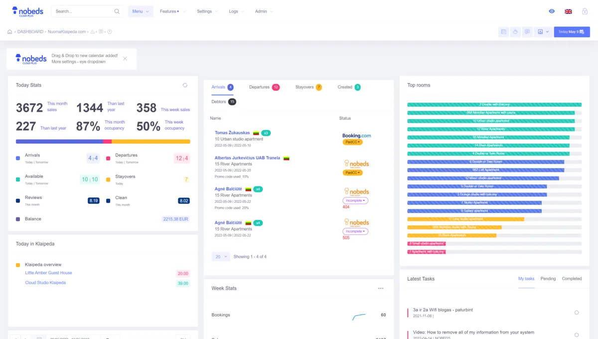 Kostenloses Hotelmanagementsystem