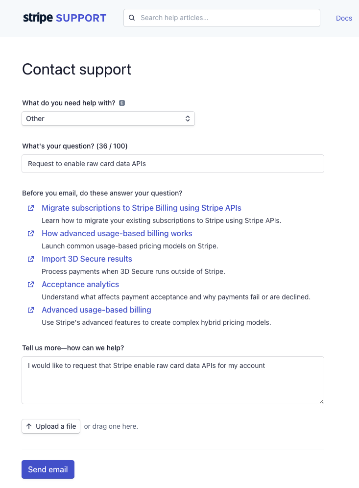 How to contact Stripe illustration