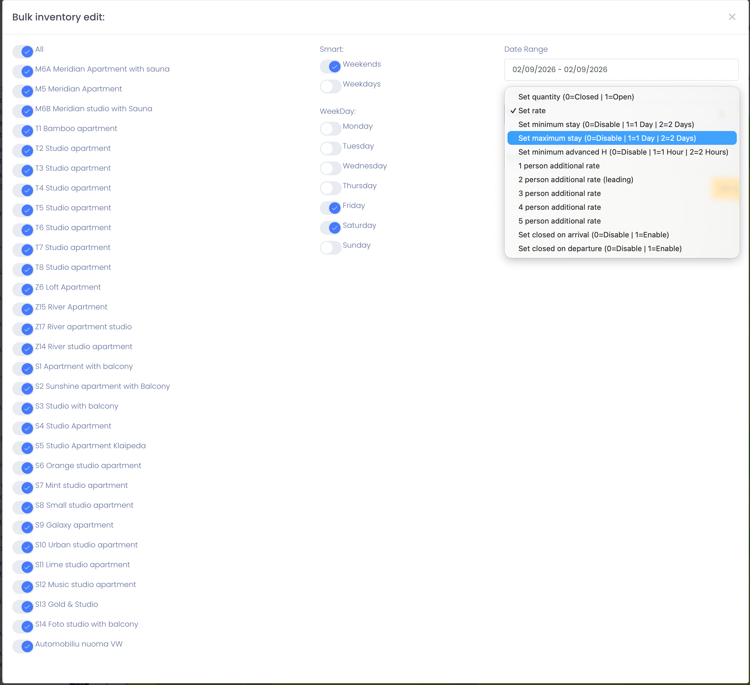 Bulk Edit Restrictions