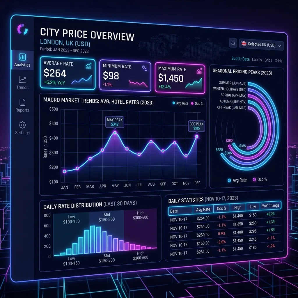 City Price Overview