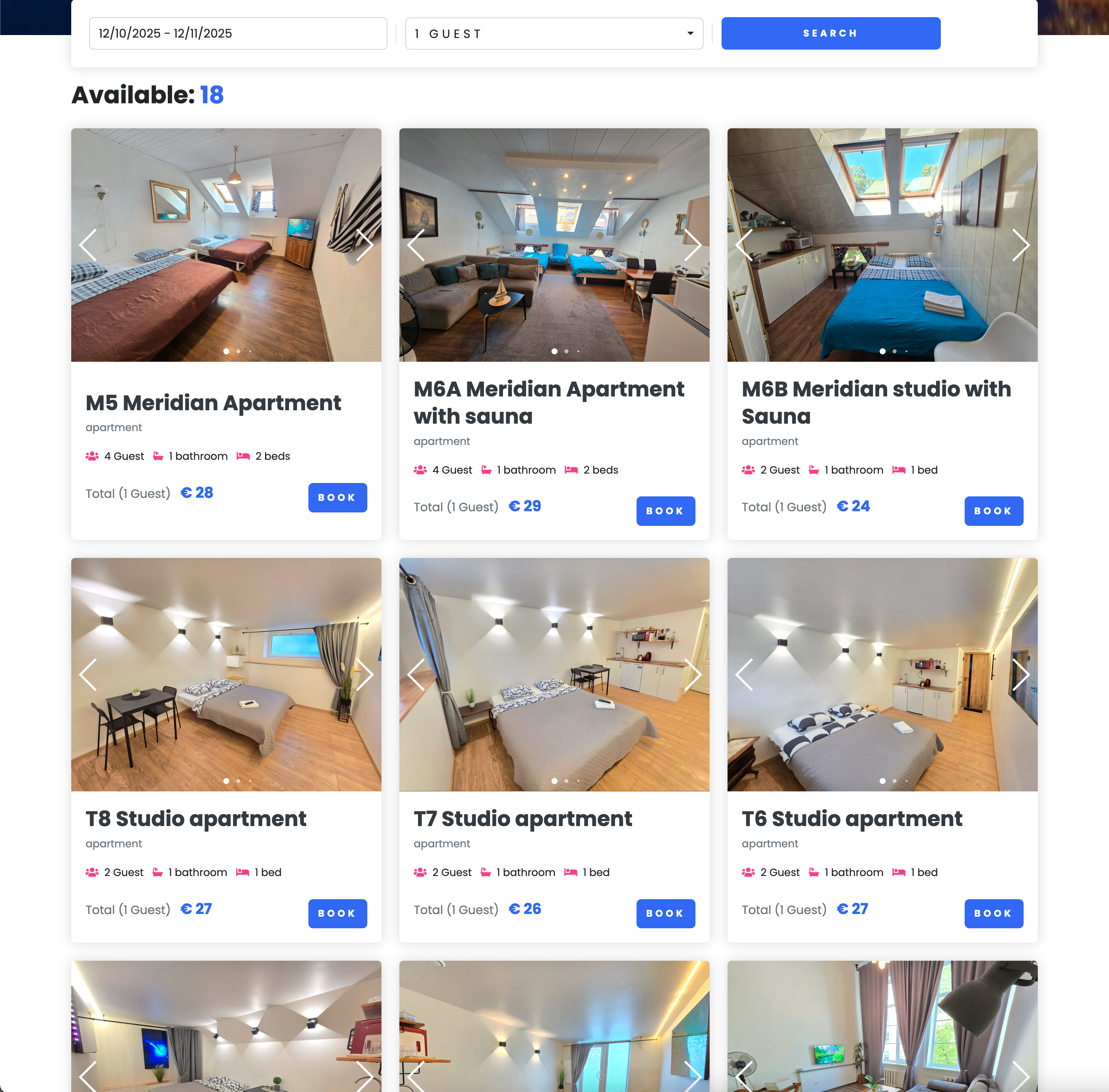 Sito Web di Prenotazione Diretta su un laptop
