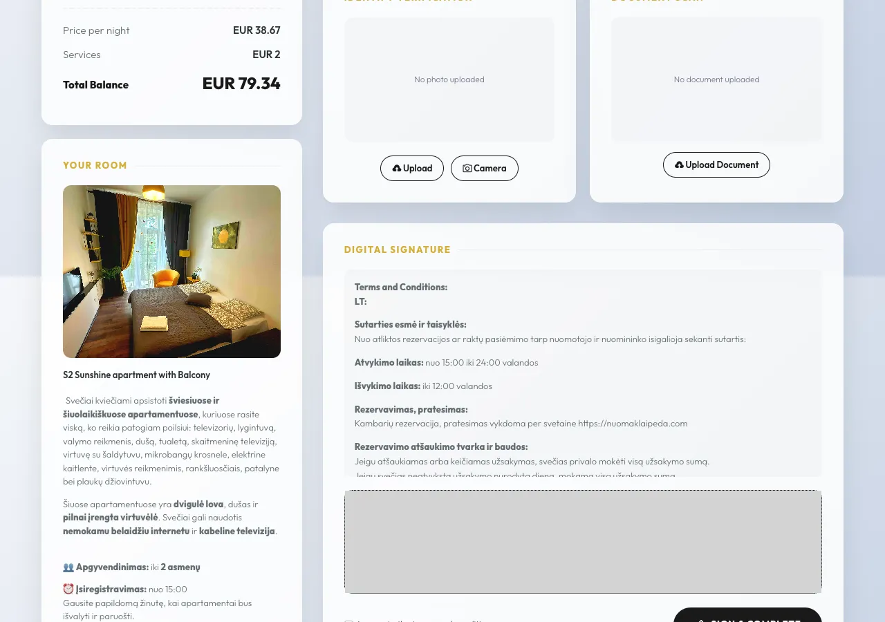Guest Details & Document Upload