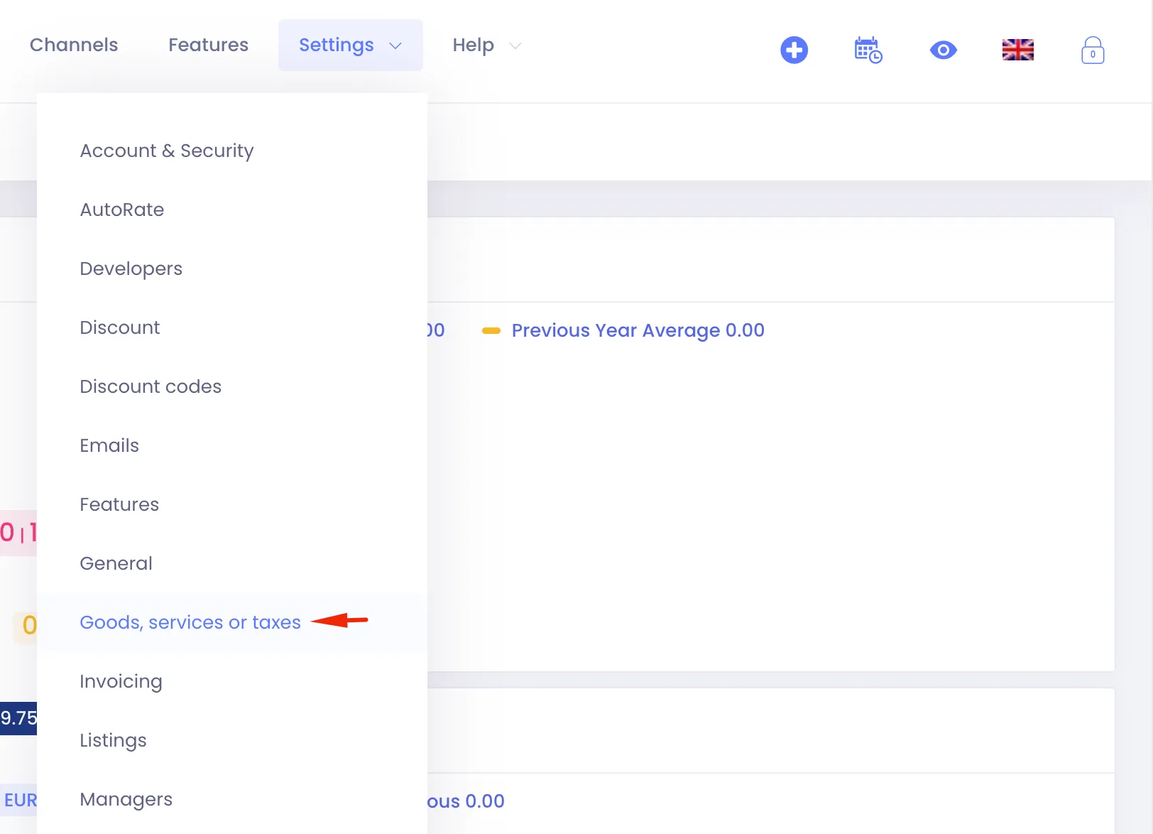 Settings Menu