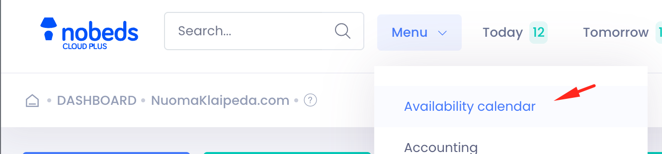 How to check availability menu