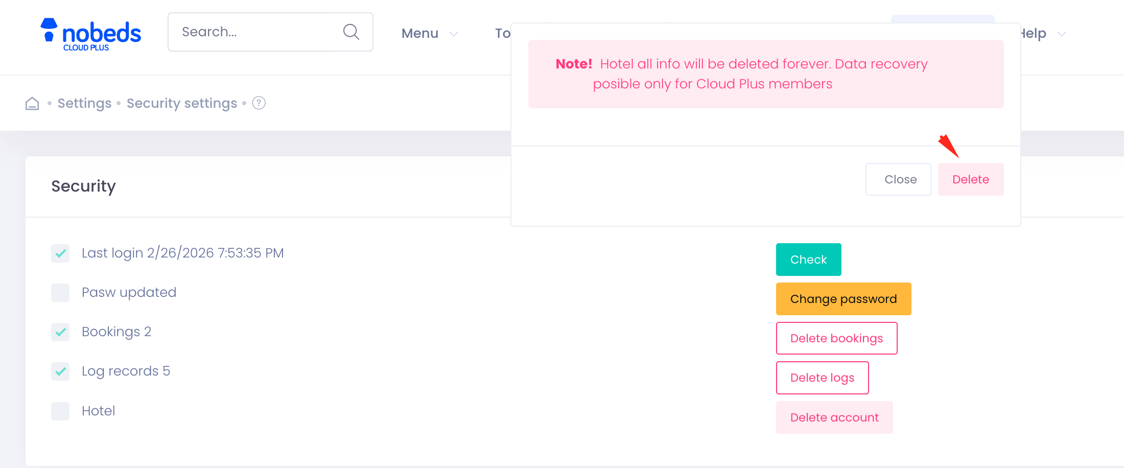 Approval Warning Screen