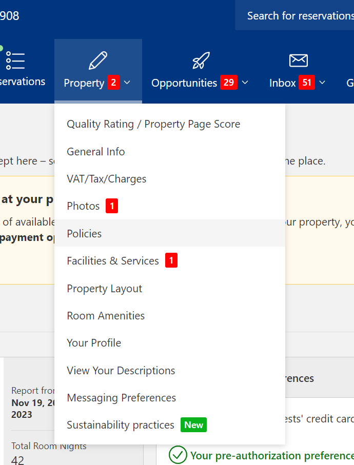 Navigate to Policies