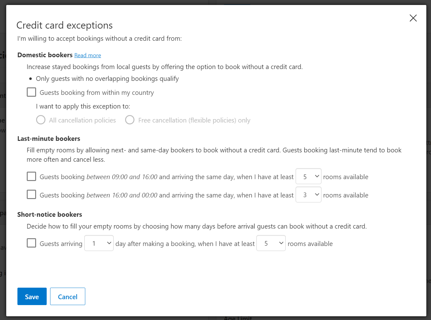 Avoid "No CC" Exceptions