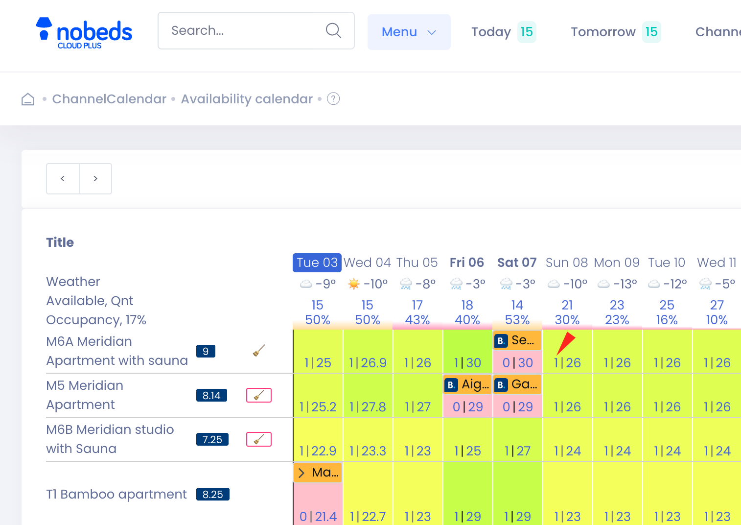 How to open room availability