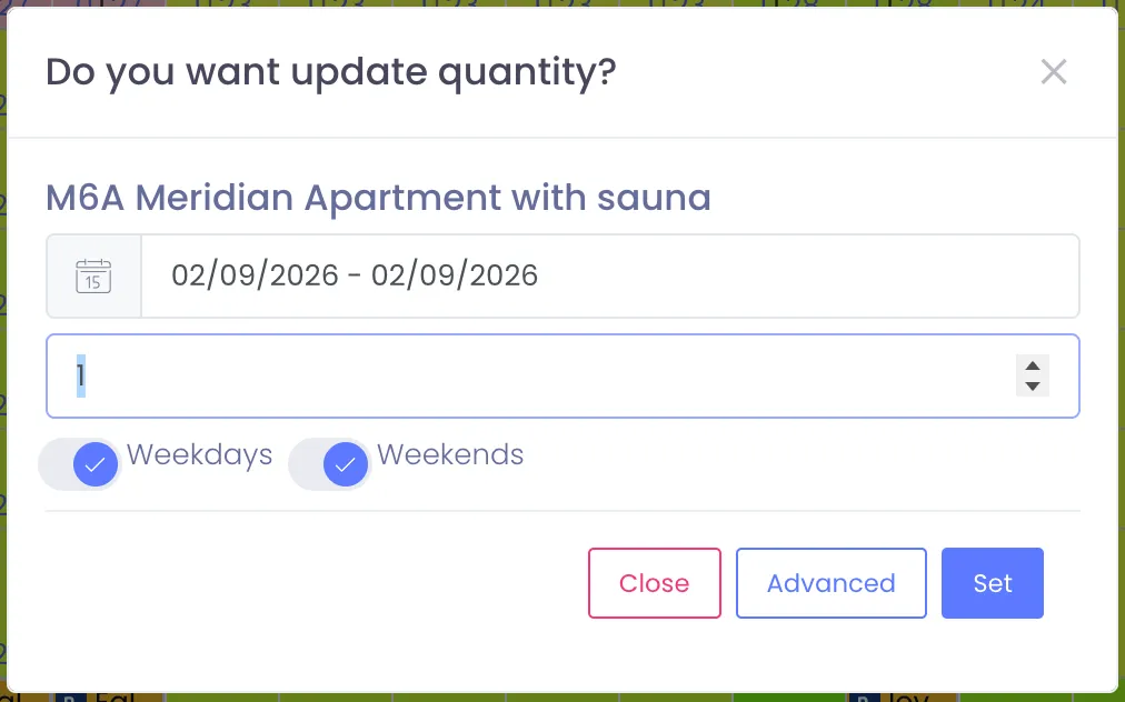 How to set availability