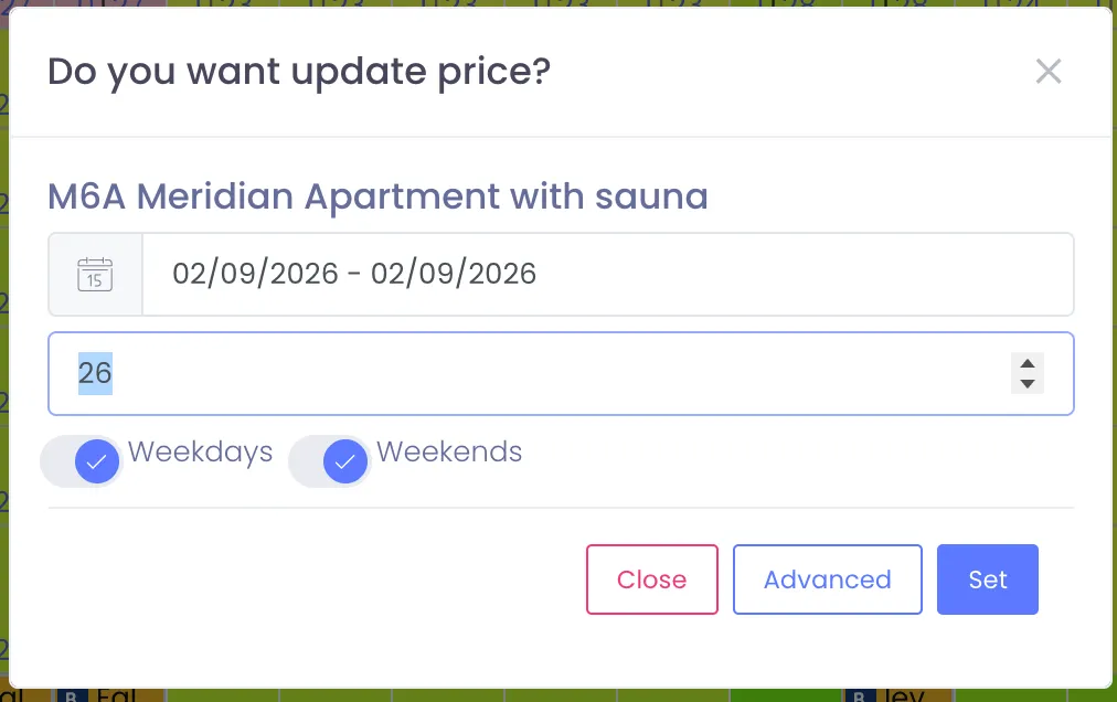 How to set rates