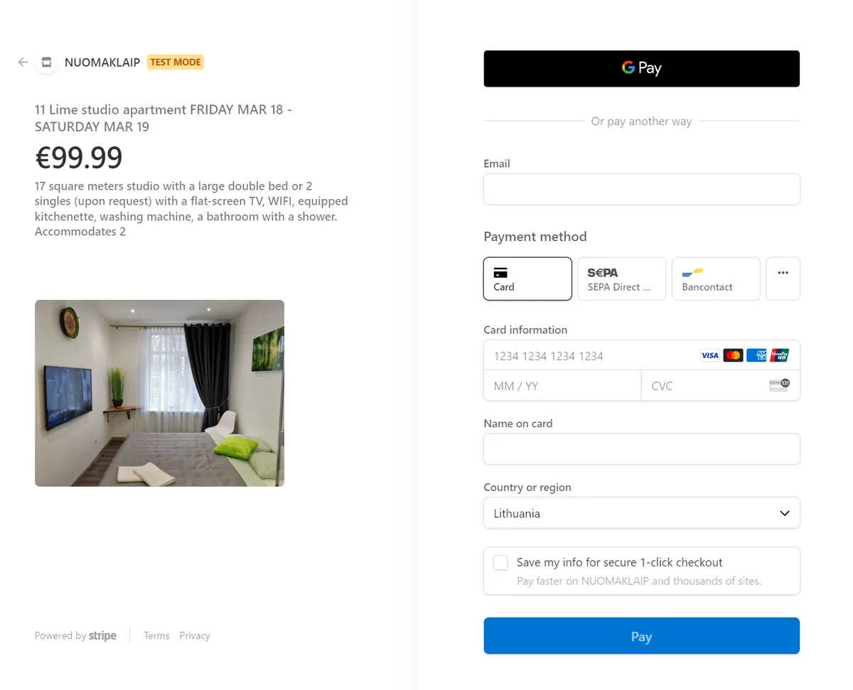 Stripe Payment Processing Gateway