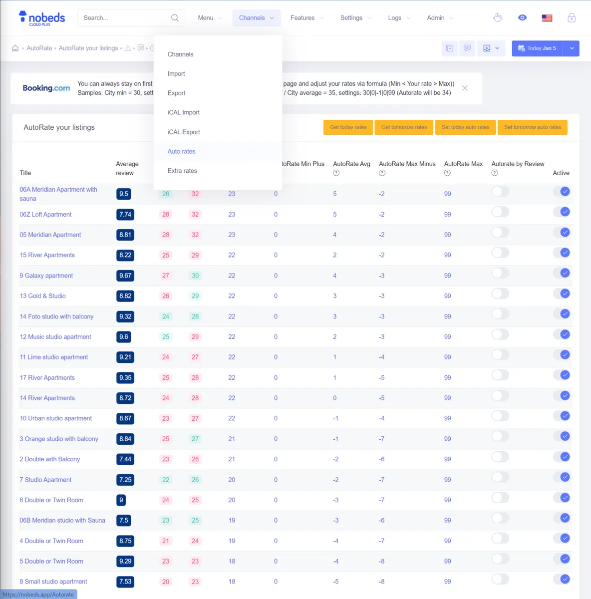 Alternativa a Cloudbeds - Channel Manager y PMS Gratuito y Transparente