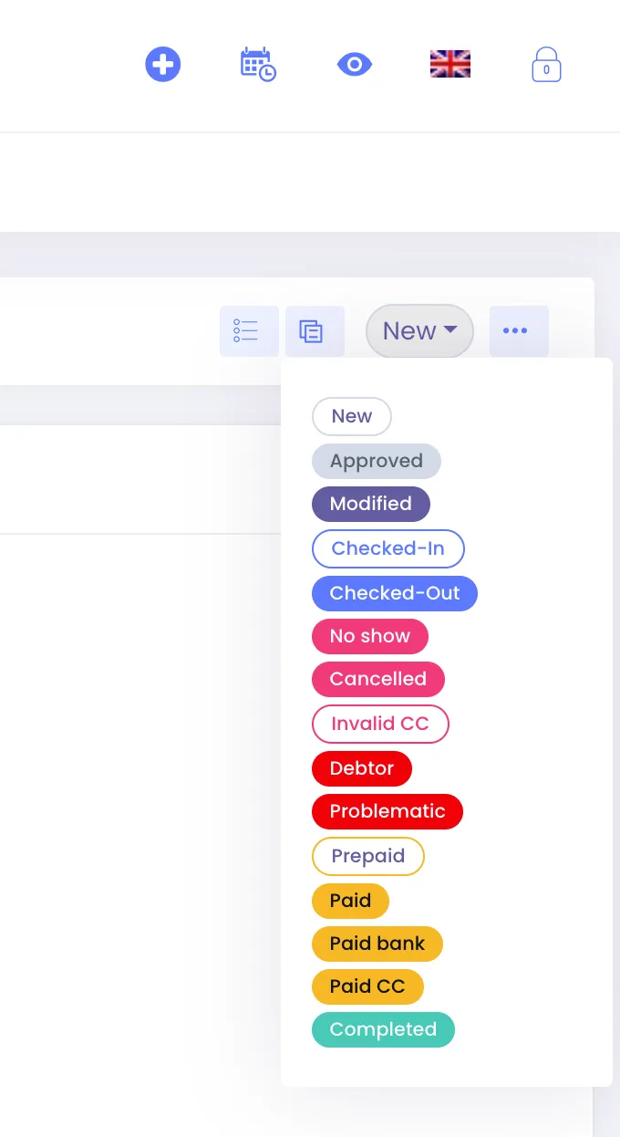 Status Options